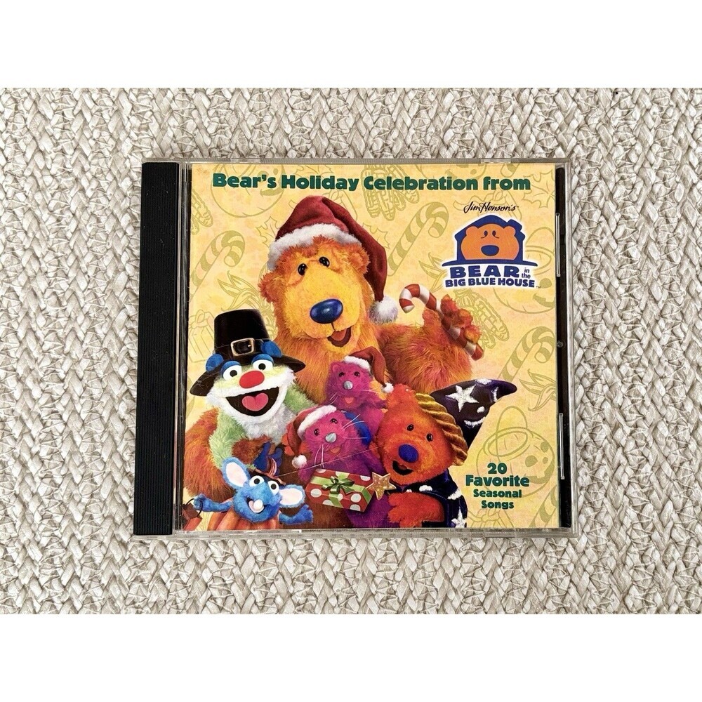Vtg Bear in the Big Blue House Bear’s Holiday Celebration Seasonal Songs CD